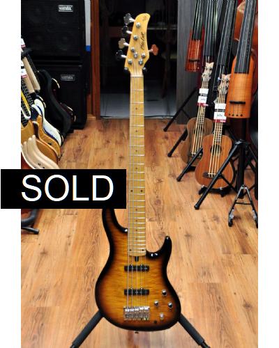 Mike Lull BBM5 Bryan Beller Signature bass 3 tone sunburst